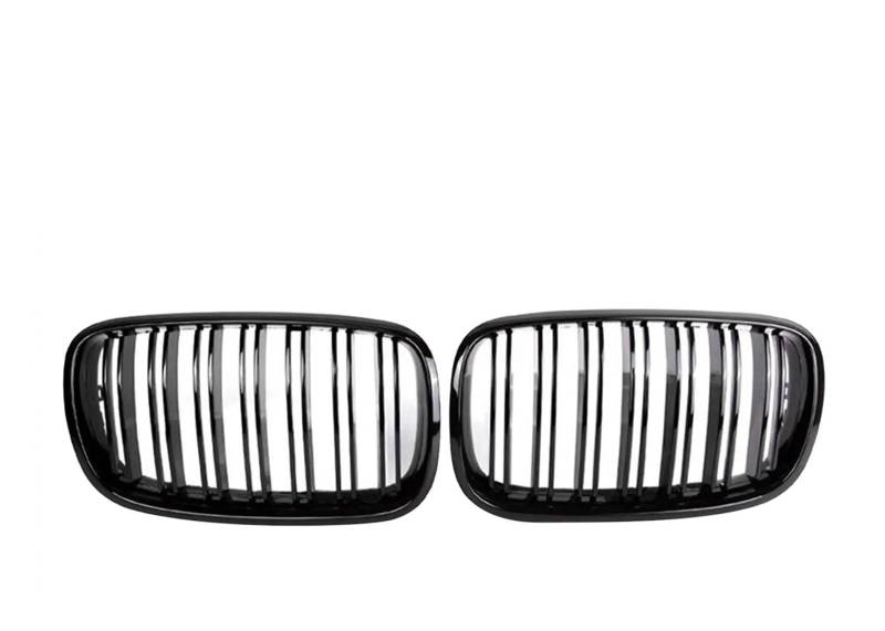 Kühlergrille 2-teiliges Set Für X6 E70 X5M X6M 2007 2008 2009 2010 2011 2012 2013 Auto-Front-Doppellinien-Kühlergrill Frontkühlergrills Sport Kühlergrill von MBPBVRVAF