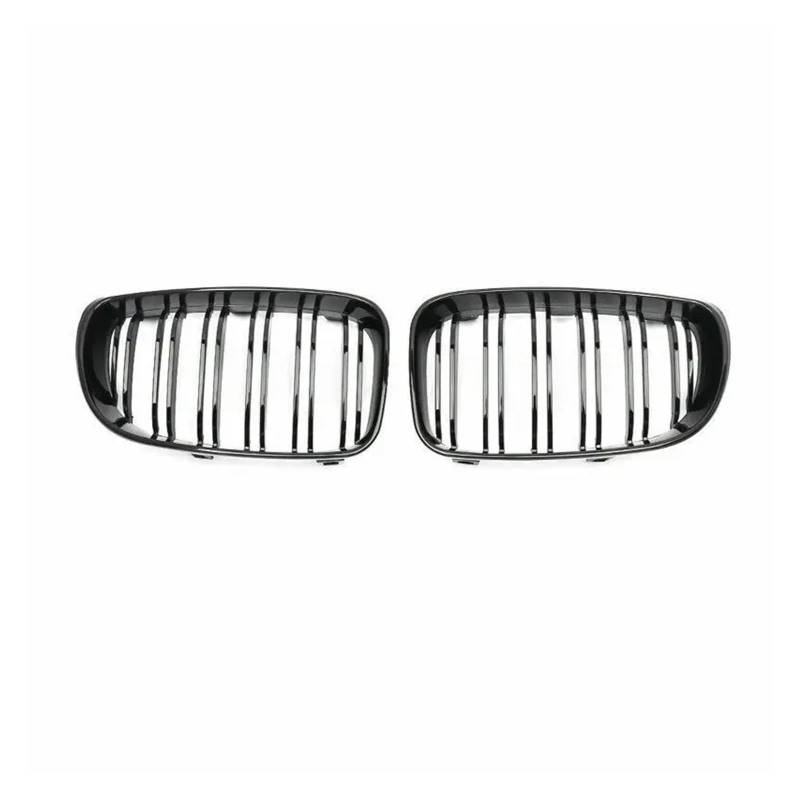 Kühlergrille Für 1er E81 E82 E87 E88 2007-2013 2012 2011 2010 Autogrill Frontniere Doppelliniengrill GLANZSCHWARZ 2 Linien Renngrills Sport Kühlergrill von MBPBVRVAF