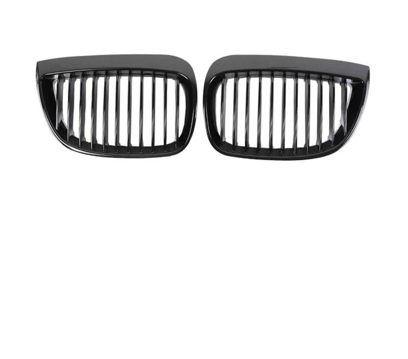 Kühlergrille Für 1er E81 E82 E88 E87 2004-2011 Auto Frontstoßstange Kindey M Style Kühlergrill Doppellamelle Grillabdeckung Teil Sport Kühlergrill(Single Gloss Black) von MBPBVRVAF