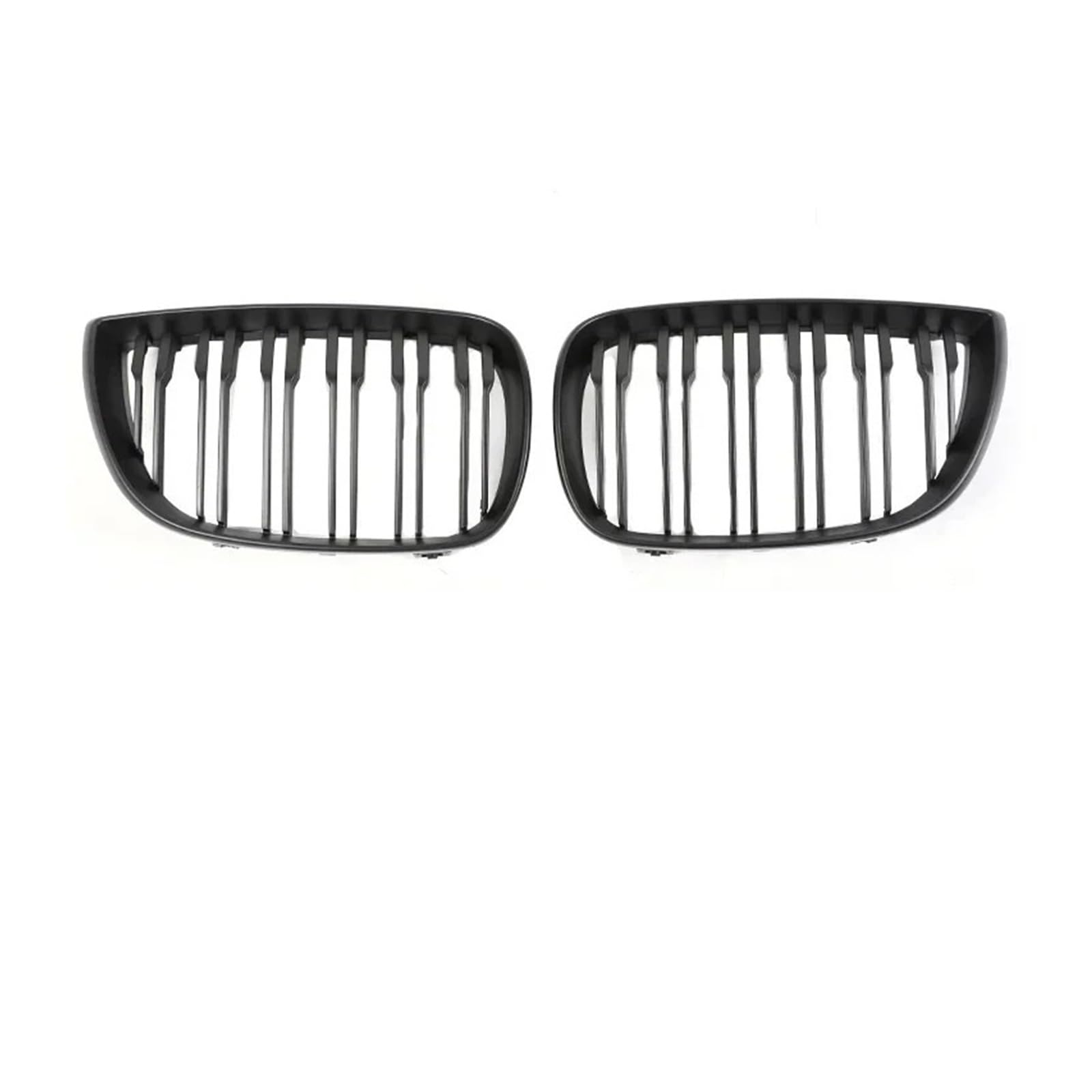 Kühlergrille Für 1er E81 E87 Facelift M Style 2004-2011 2010 Auto-Renngrill Frontstoßstange Nieren Schwarz Glänzend Grillabdeckung Sport Kühlergrill(Dual Matte 04-06) von MBPBVRVAF