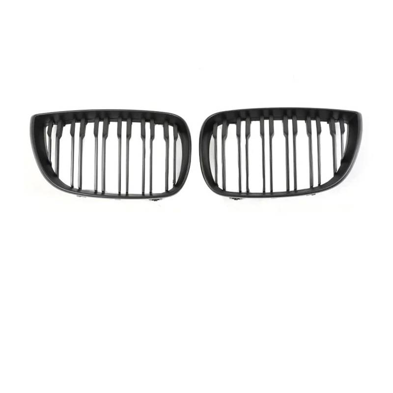 Kühlergrille Für 1er E81 E87 Facelift M Style 2004-2011 2010 Auto-Renngrill Frontstoßstange Nieren Schwarz Glänzend Grillabdeckung Sport Kühlergrill(Dual Matte 04-06) von MBPBVRVAF