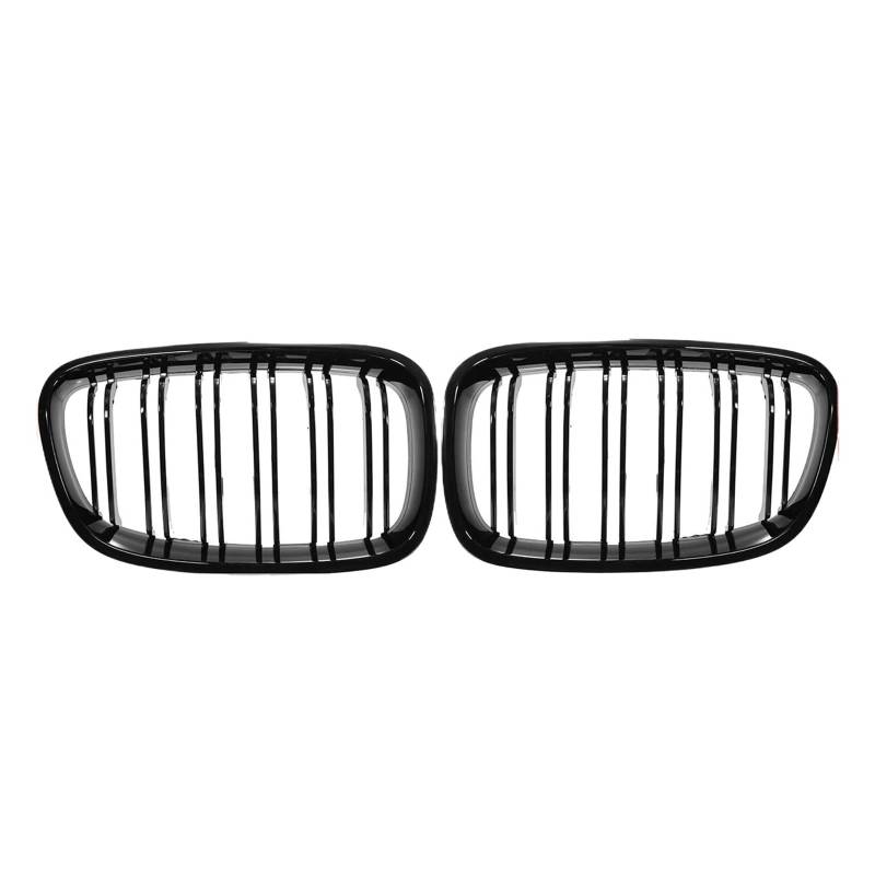 Kühlergrille Für 1er F20 F21 2011-2013 2014 Auto Doppellamellen-Renngrills Ersatz Schwarz Glänzend Frontstoßstange Nierengrill Sport Kühlergrill von MBPBVRVAF