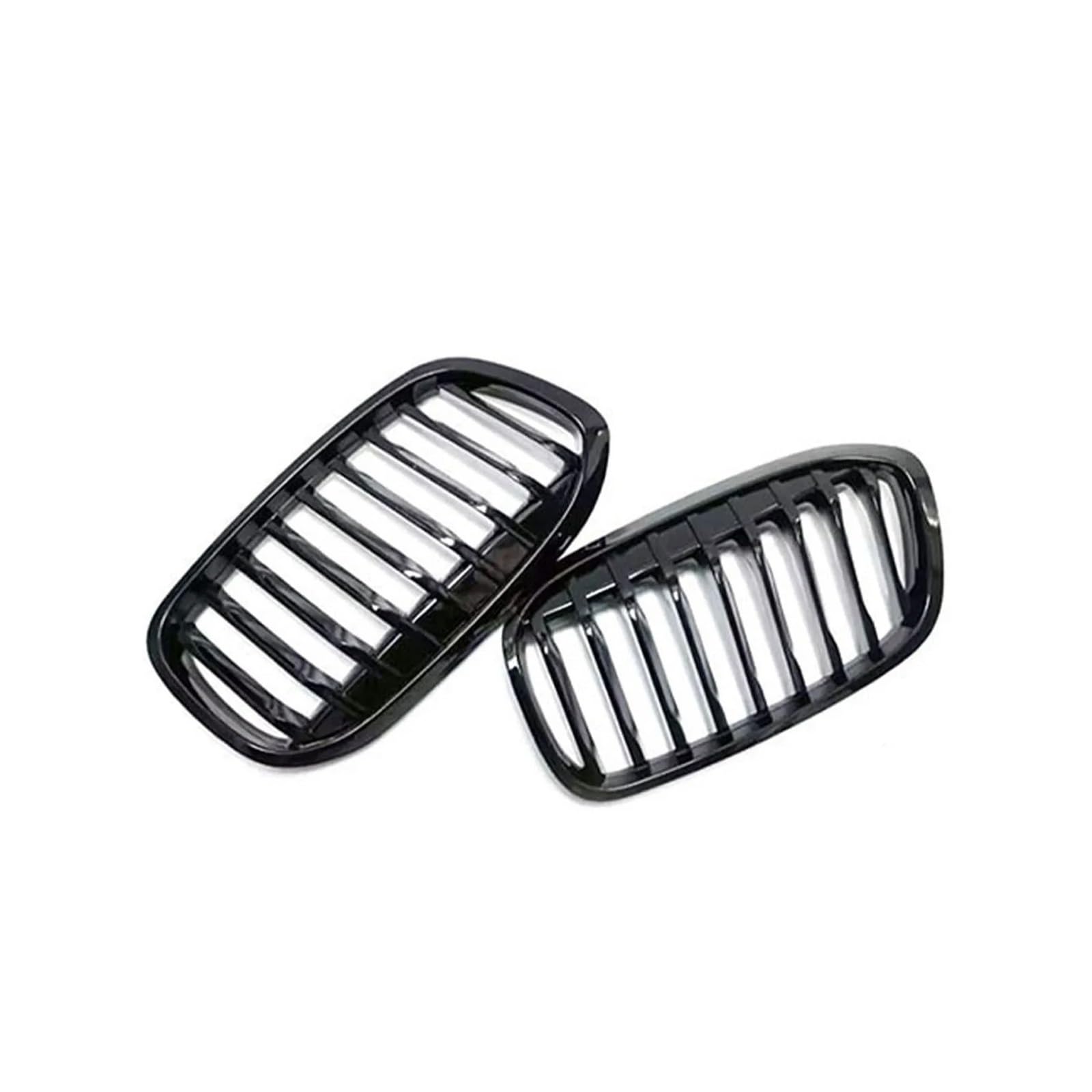 Kühlergrille Für 2er F45 F46 2014-2018 2019 2020 Auto Schwarz Frontgrill ABS Einzel-Doppellamellen-Nierengitter Renngitterteile Sport Kühlergrill(Single Slat 18-20) von MBPBVRVAF