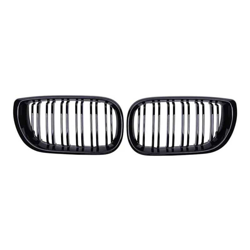 Kühlergrille Für 3er E46 4-Türer 2002-2005 Auto-Frontnierengrill Schwarz Glänzend Doppellamellen-Motorhaubengrill Renngrill-Ersatz Sport Kühlergrill von MBPBVRVAF