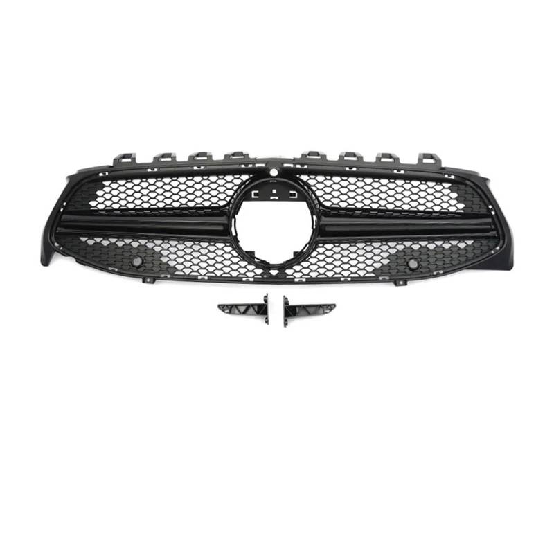 Kühlergrille Für CLA Für GT Diamond Für W118 CLA180 CLA200 CLA250 CLA260 CLA45 2019-2023 Frontstoßstangengrill Schwarz Silber Sport Kühlergrill(C Blk with) von MBPBVRVAF