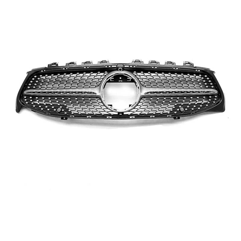 Kühlergrille Für CLA-Klasse X118 C118 W118 Für GT Coupe Shooting Brake 2020-2023 2022 Autogrill Schwarz Silber Frontstoßstangengrill Sport Kühlergrill(Diamonds-Silver 360) von MBPBVRVAF