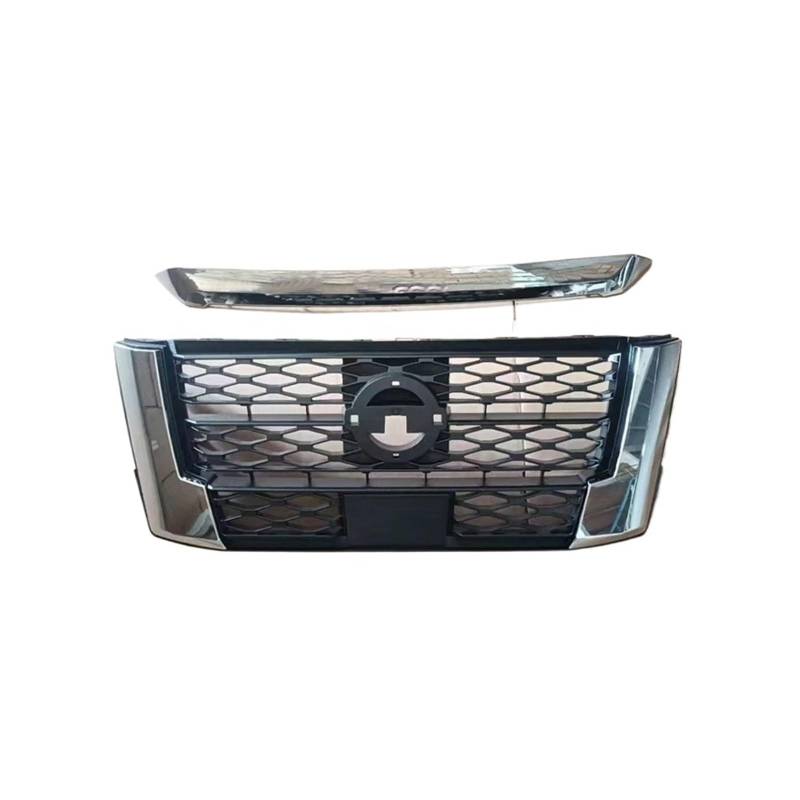 Kühlergrille Für Frontier Für Navara Np300 2021-2023 Stoßstange Maske Abdeckung Kühlergrill Front Motorhaube Scoop ABS Racing Grills Sport Kühlergrill(Silver) von MBPBVRVAF