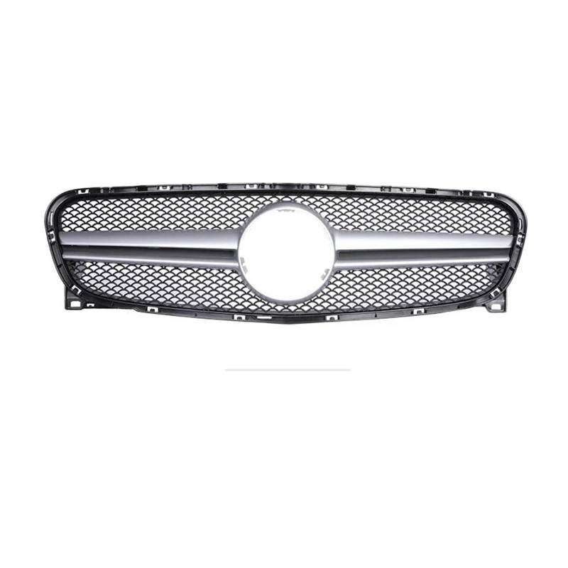 Kühlergrille Für GLA X156 Für Für GT Diamond Style 2014-2019 Auto Schwarz Chrom Frontgrill Ersatz Racing Stoßstange Grill Sport Kühlergrill(14-16 Sliver) von MBPBVRVAF