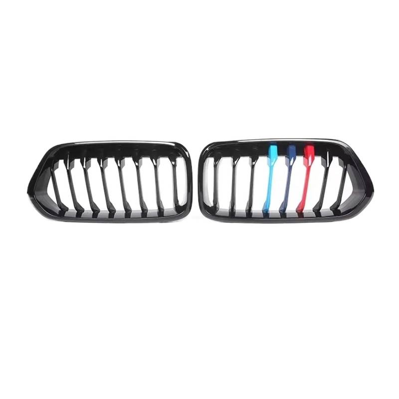 Kühlergrille Für X2 F39 2018-2021 Auto Doppellamellen Glanz M-Farbe Frontgrill Gitter Nierengrill Ersatz Frontstoßstangengrill Sport Kühlergrill(S Glossy M-Color) von MBPBVRVAF