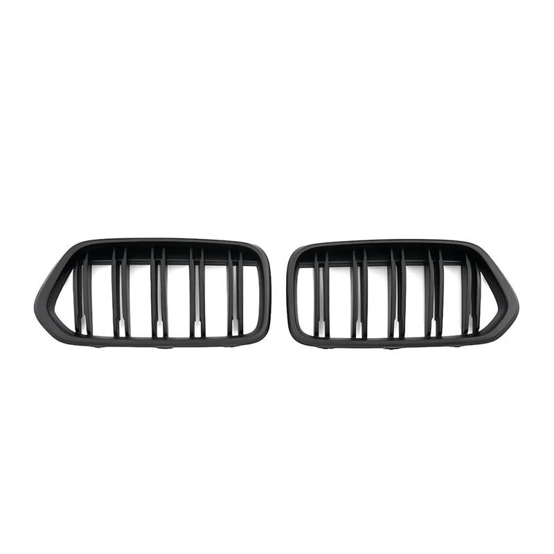 Kühlergrille Für X2 F39 2018-2021 Car Diamonds Style Frontstoßstangengitter Glänzend Schwarz Einzel- Und Doppellinien-Renngitter Sport Kühlergrill(Double-Matte Black) von MBPBVRVAF
