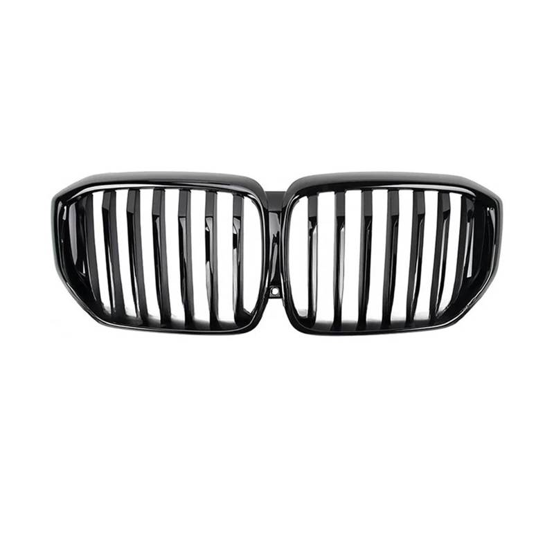 Kühlergrille Für X5 G05 2019-2023+ Auto-Front-Nierengrill Renngrills Glanz-Matt-Schwarz-Kühlergrill-Zubehör Einzeiliger Kühlergrill Sport Kühlergrill(23-in Gloss Black-I) von MBPBVRVAF