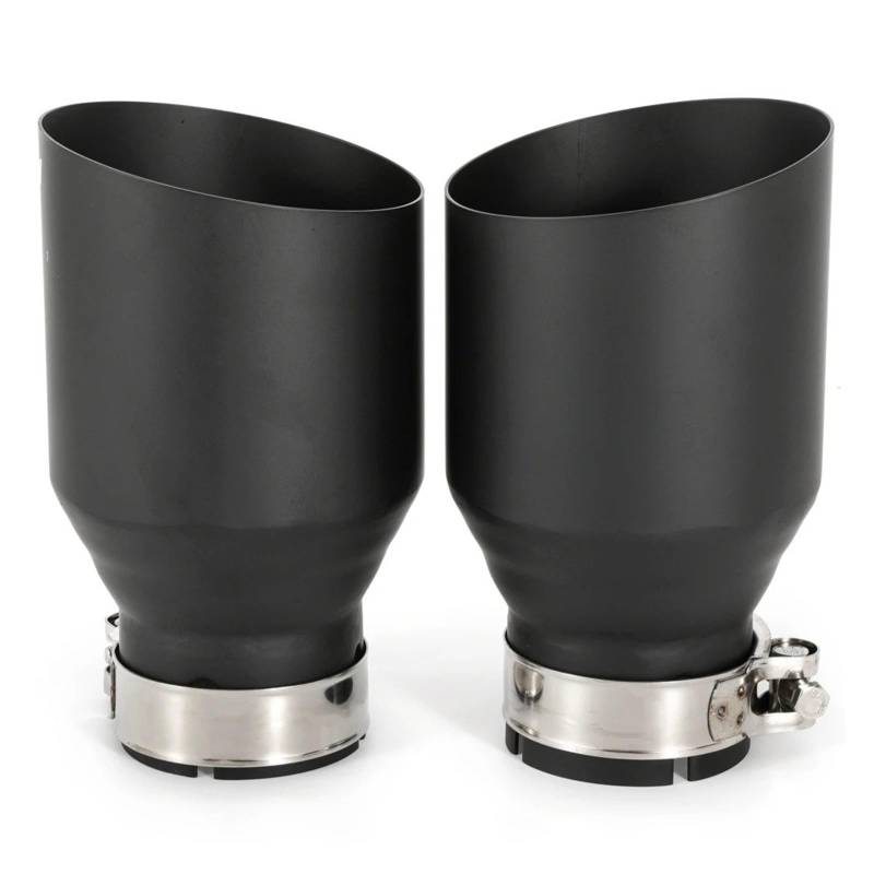 Auspuffblende 1 PC Universal Auto Edelstahl Auspuff System Ende Rohr Gerade Schalldämpfer Spitze Endrohre(54MM IN 114MM Out) von MBROS