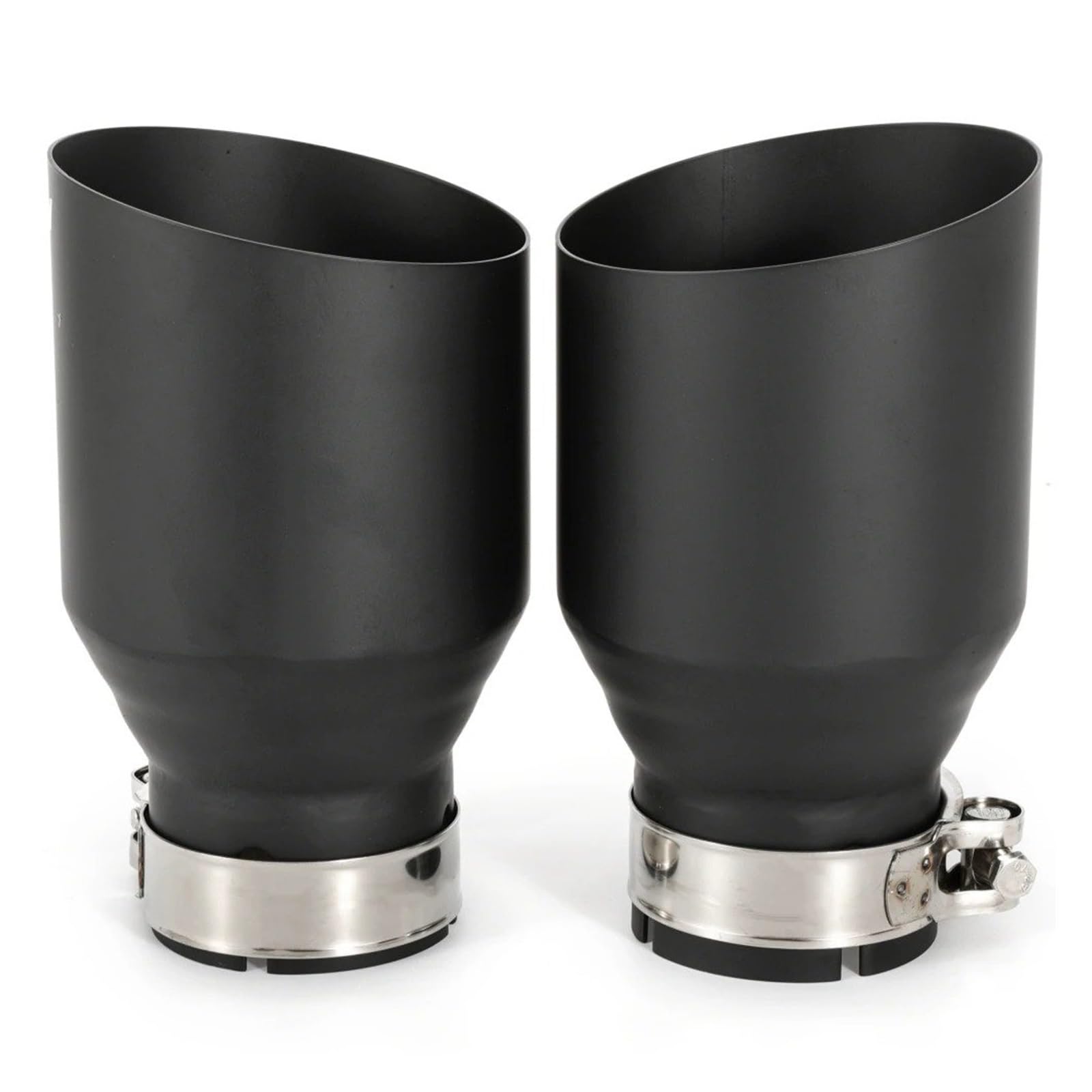Auspuffblende 1 PC Universal Auto Edelstahl Auspuff System Ende Rohr Gerade Schalldämpfer Spitze Endrohre(60MM IN 89MM Out) von MBROS