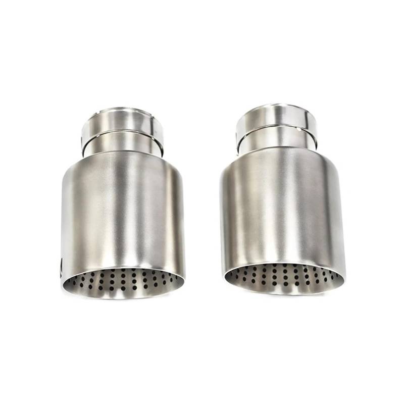 Auspuffblende 1 Stück Für GTI MK7 Für Golf7 Universal Auto Auspuffblende Edelstahldüse 60MM 63mm Schalldämpferspitze Endrohre(ID60MMOD89MM) von MBROS