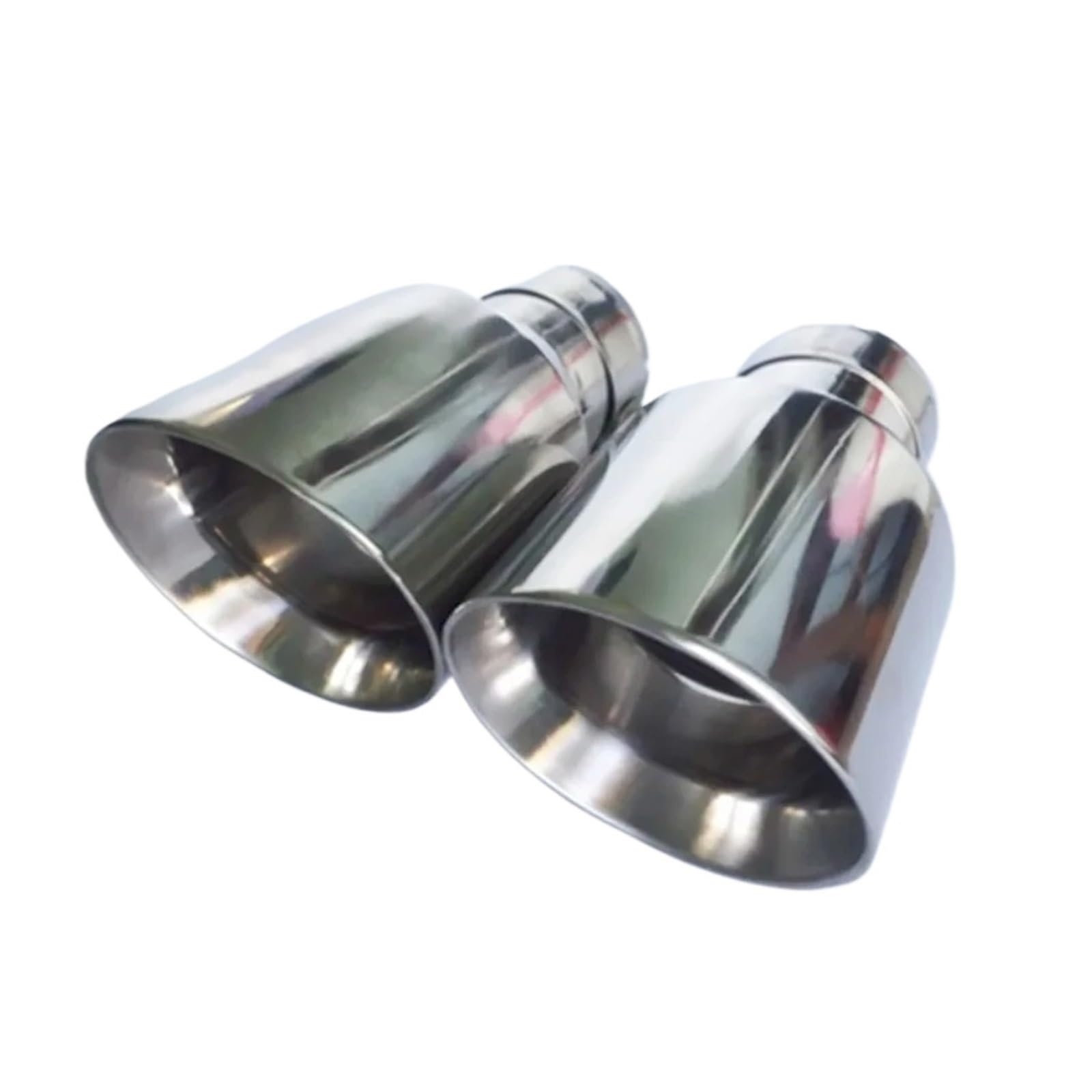 Auspuffblende 1 Stück Universal Auto Auspuffblende Edelstahl Auspuffanlage Endrohr Endrohre(IN 57MM Out 89MM) von MBROS