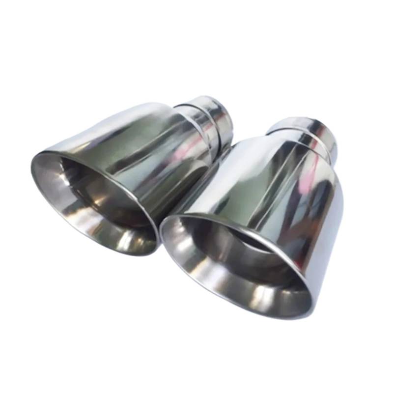 Auspuffblende 1 Stück Universal Auto Auspuffblende Edelstahl Auspuffanlage Endrohr Endrohre(IN 57MM Out 89MM) von MBROS