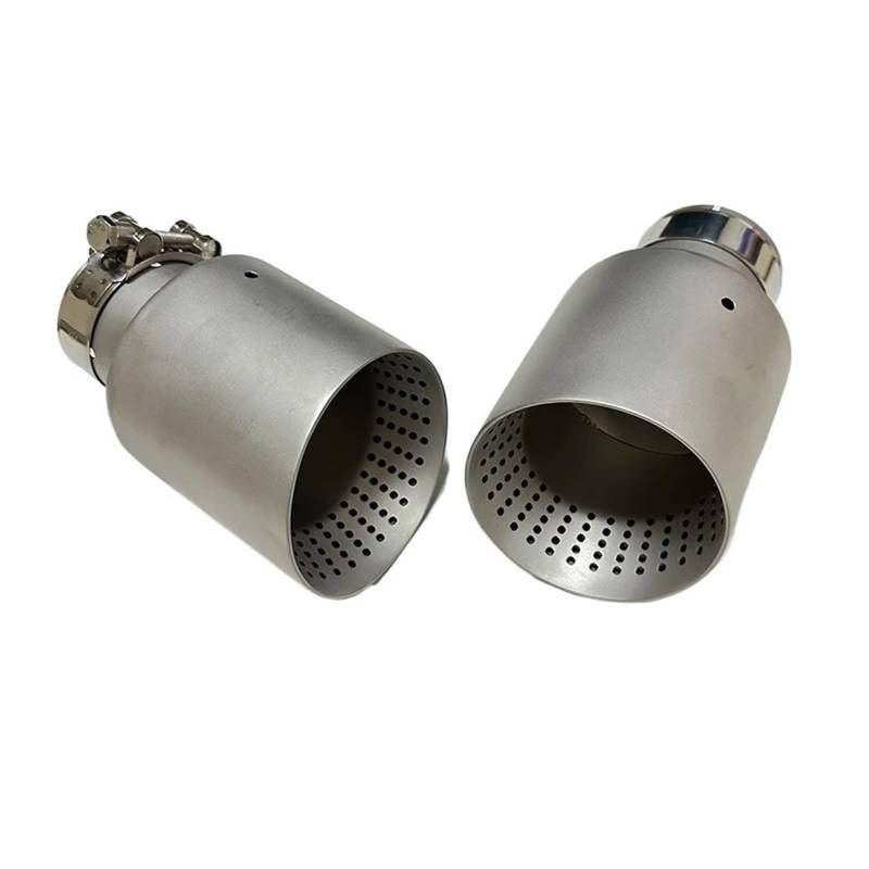 Auspuffblende 1 Stücke Auto Auspuff Düse Matte 304 Edelstahl Schalldämpfer Zubehör Endrohre(67mm-101mm) von MBROS