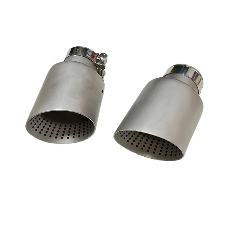 Auspuffblende 1 Stücke Universal Auto Auspuff Düse Matte 304 Edelstahl Schalldämpfer System Zubehör Endrohre(67mm-89mm) von MBROS
