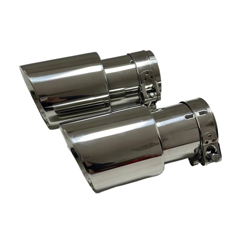 Auspuffblende Universal Auto Auspuff Endrohr Schalldämpfer Edelstahl Gerade 114mm 101mm 89mm Befestigung Endrohre(57mm-89mm) von MBROS