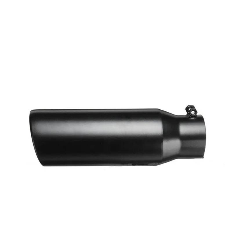 Auspuffblende Universal Auto Hinten Schwanz Kehle Schwarz Chrom 3" Einlass 4" Outlet Auspuffrohr Hinten Schalldämpfer Spitze Ende Endrohre(Black) von MBROS