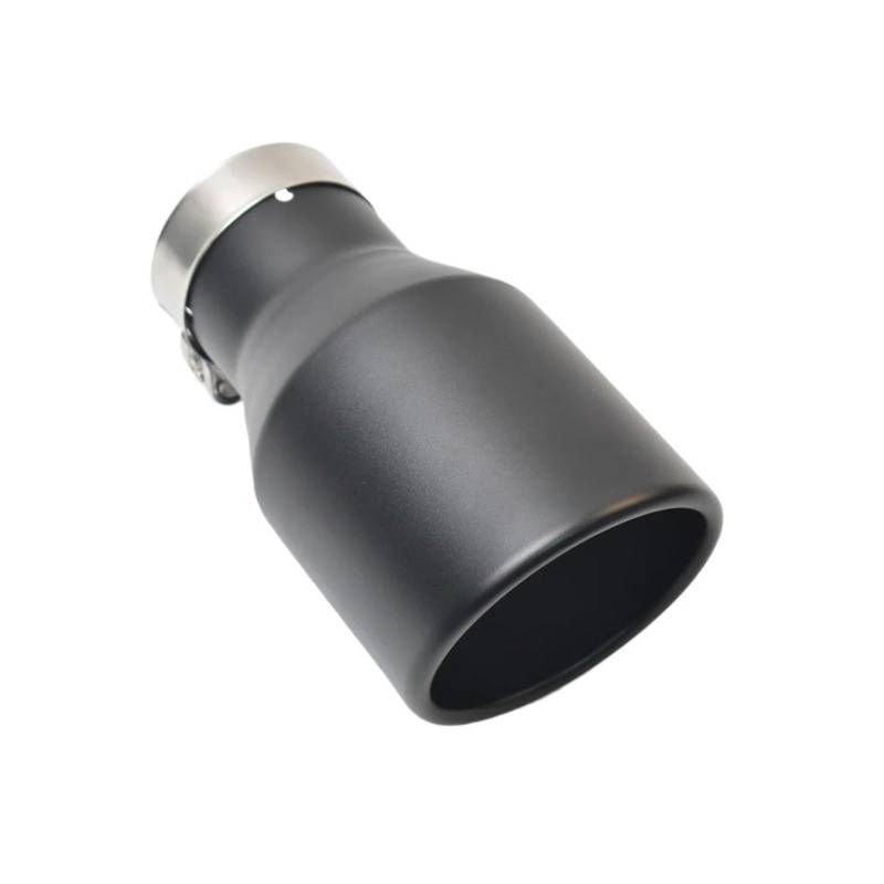 Auspuffblende Universal-Schalldämpfer-Endrohr Aus Edelstahl Für Auto Schwarz Für Flaches Biegerohr Endrohre(76MM IN 89MM Out) von MBROS