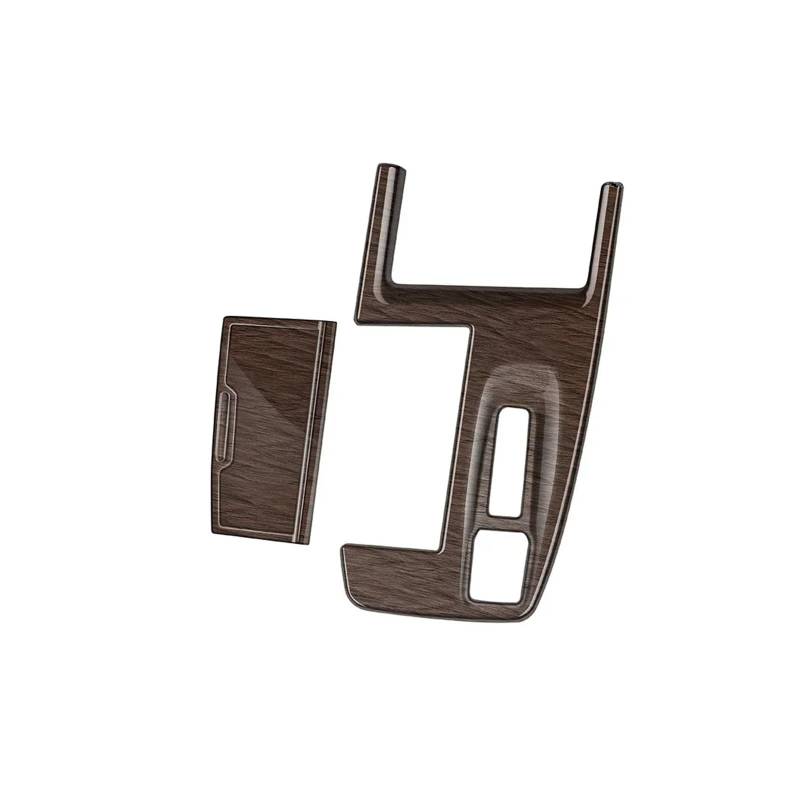 Auto Innenraum Rahmen Für Alphard Für Vellfire 40 Serie 2023 2024 LHD RHD Auto Center Konsole Getriebe Shift Panel Handbremse Abdeckung Innen Zubehör Abdeckung Innen Trim(Wood Color RHD) von MBROS