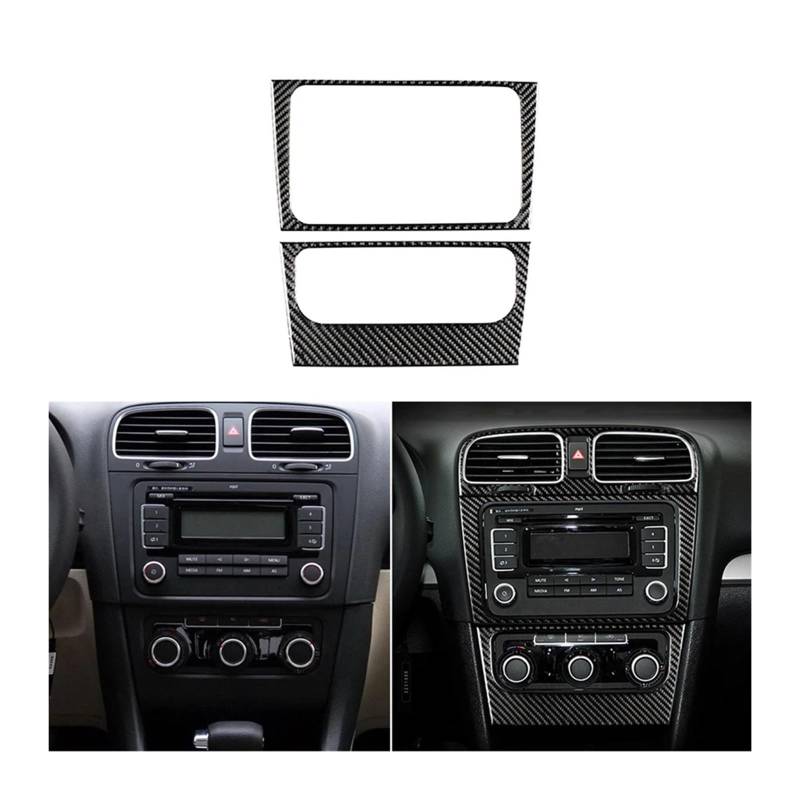 Auto Innenraum Rahmen Für Golf 6 MK6 2010-2012 2013 Auto Center Control CD Panel Air Vent Getriebe Shift Tür Schüssel Scheinwerfer Schalter Abdeckung Rahmen Innere Trim Abdeckung Innen Trim(CD Panel) von MBROS