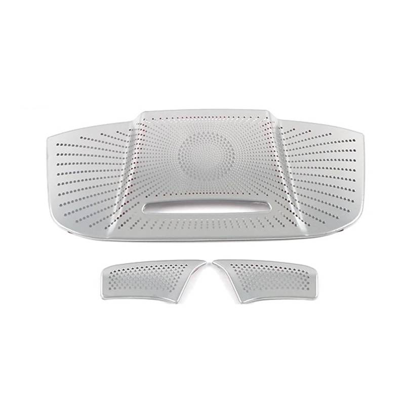 Auto Innenraum Rahmen Für Haval Für Jolion 2021 2022 Auto Center Cup Panel Sound Lautsprecher Innen Tür Griff Trim Abdeckung Zubehör Abdeckung Innen Trim(Roof Matte Silvery) von MBROS