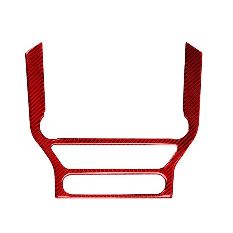 Auto Innenraum Rahmen Für Mustang Für GT 2015 2016 2017 2018 2019 2020 2021 Auto Navigation Trim Rahmen Multi-Media Konsole Dekoration Aufkleber Aufkleber Abdeckung Innen Trim(Style A(Red)) von MBROS