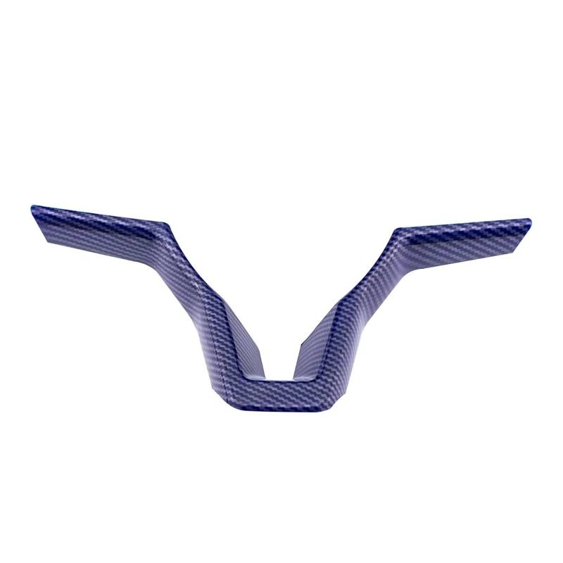 Auto Innenraum Rahmen Für Qashqai J11 Für X&Trail T32 R&ogue Note V&ersa K&icks Juke Micra Blatt Sentra Auto Lenkrad Panel Abdeckung Trim Aufkleber Abdeckung Innen Trim(1Pc Carbon blu) von MBROS