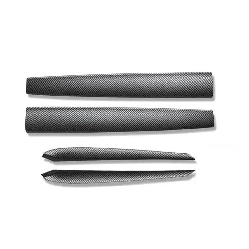 Auto Innenraum Rahmen Für Tesla Für Modell 3 Für Modell Y Auto Tür Trim Panel Dash Trim Und Dashboard Abdeckung 2019 2020 2021 2022 2023 2024 Abdeckung Innen Trim(Matte Carbon 4PCS) von MBROS