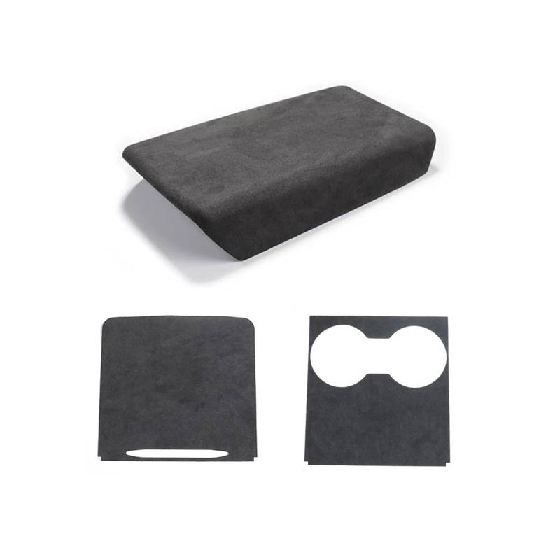 Auto Innenraum Rahmen Für Tesla Für Modell Y Auto Wildleder Dekor Aufkleber Center Konsole Wrap Kit Dashboard Armlehne Rücksitz Airco Outlet Abdeckung Innen Ändern Abdeckung Innen Trim(Central Kits) von MBROS
