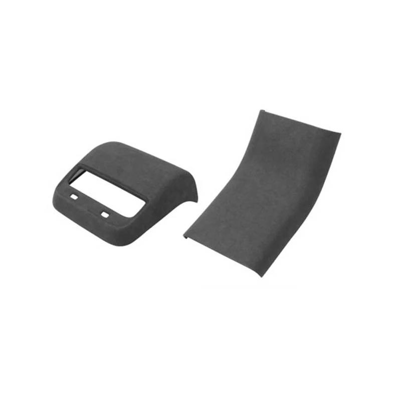 Auto Innenraum Rahmen Für Tesla Für Modell Y Auto Wildleder Dekor Aufkleber Center Konsole Wrap Kit Dashboard Armlehne Rücksitz Airco Outlet Abdeckung Innen Ändern Abdeckung Innen Trim(Rear Airco Kits von MBROS