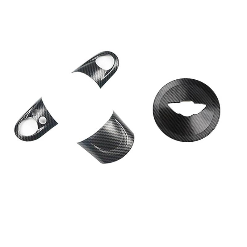 Auto Innenraum Rahmen R55 R60 Für C&ountryman Für C&ooper R56 R57 R58 R59 Auto Lenkrad Panel Taste Abdeckung Styling Aufkleber Zubehör Abdeckung Innen Trim(Carbon A) von MBROS