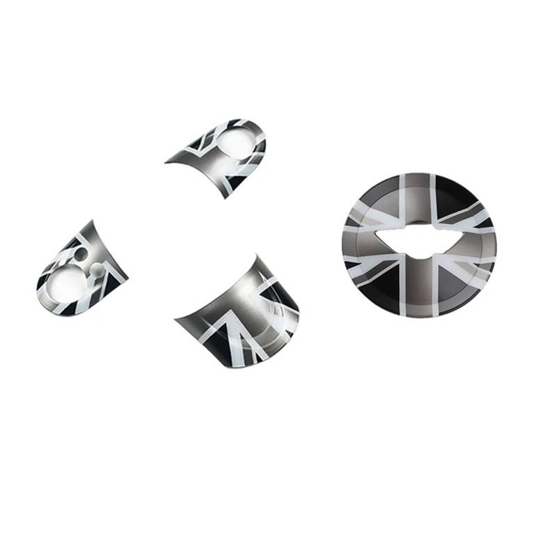 Auto Innenraum Rahmen R55 R60 Für C&ountryman Für C&ooper R56 R57 R58 R59 Auto Lenkrad Panel Taste Abdeckung Styling Aufkleber Zubehör Abdeckung Innen Trim(Grey Jack A) von MBROS