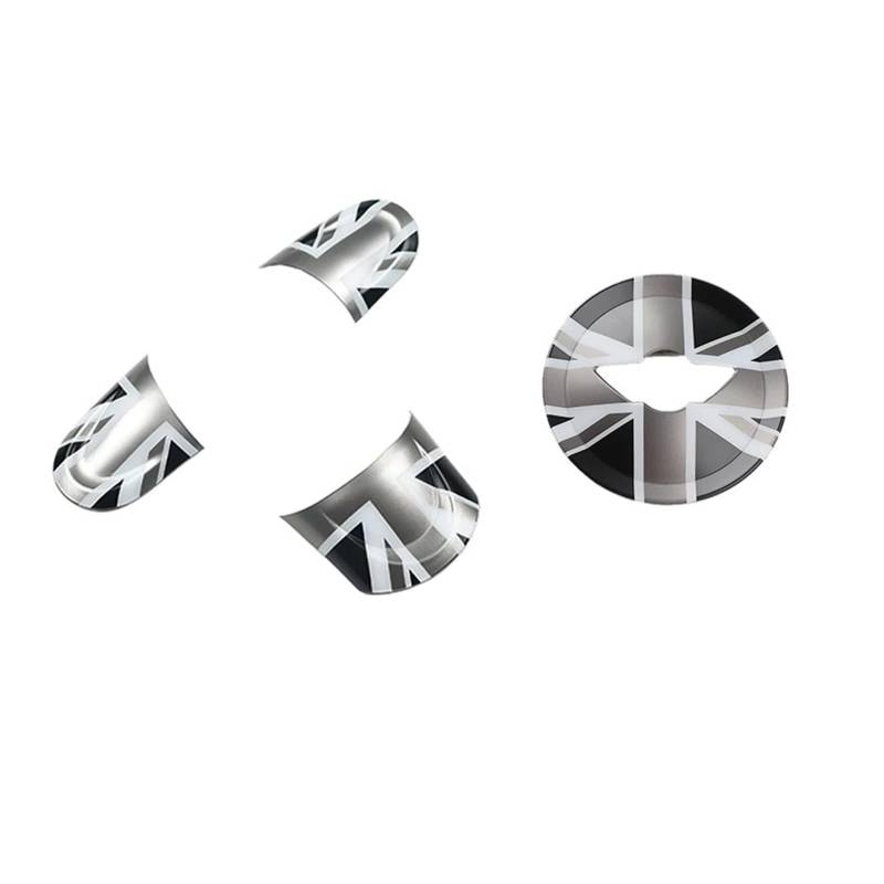 Auto Innenraum Rahmen R55 R60 Für C&ountryman Für C&ooper R56 R57 R58 R59 Auto Lenkrad Panel Taste Abdeckung Styling Aufkleber Zubehör Abdeckung Innen Trim(Grey Jack B) von MBROS