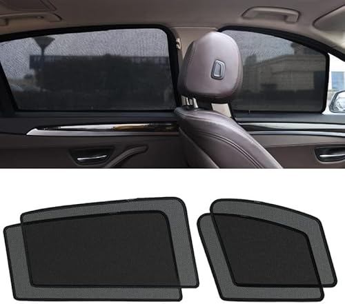 Auto Seitenfenster Sonnenschutz für Peugeot 508 I Sedan 2010 2011 2012 2013 2014 2015 2016, Magnetische Vorne Heckscheibe Seite Fenster mit UV Schutz Rahmen Vorhang Autozubehör,4 Sides von MBROS