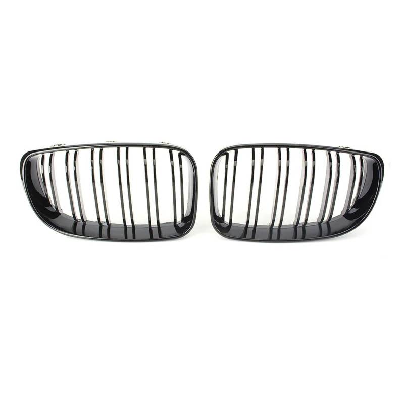 Sport Kühlergrill 2 Stücke Für 1er E81 E87 2008 2009 2010 2011 Auto Vorne Mitte Kühlergrill ABS Kunststoff Schwarz Glänzend Mesh Grill Kühlergrill Vorne von MBROS