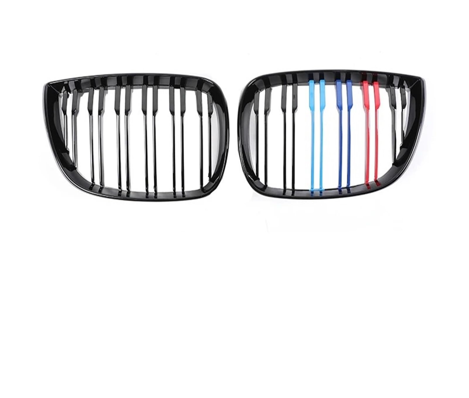 Sport Kühlergrill Für 1er E81 E82 E88 E87 2004-2011 Auto Frontstoßstange Kindey M Style Kühlergrill Doppellamelle Grillabdeckung Teil Kühlergrill Vorne(Dual M Style) von MBROS