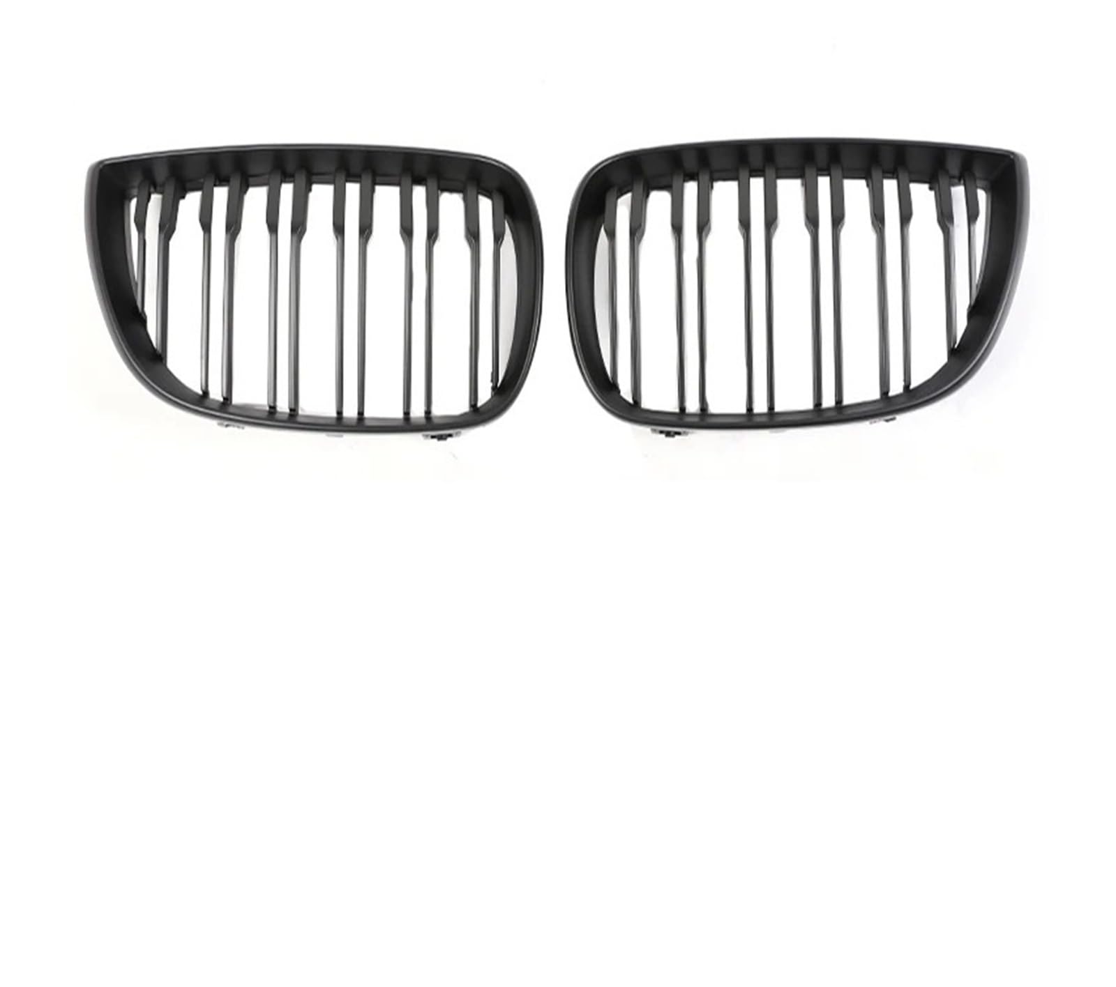 Sport Kühlergrill Für 1er E81 E82 E88 E87 2004-2011 Auto Frontstoßstange Kindey M Style Kühlergrill Doppellamelle Grillabdeckung Teil Kühlergrill Vorne(Dual Matte Black) von MBROS