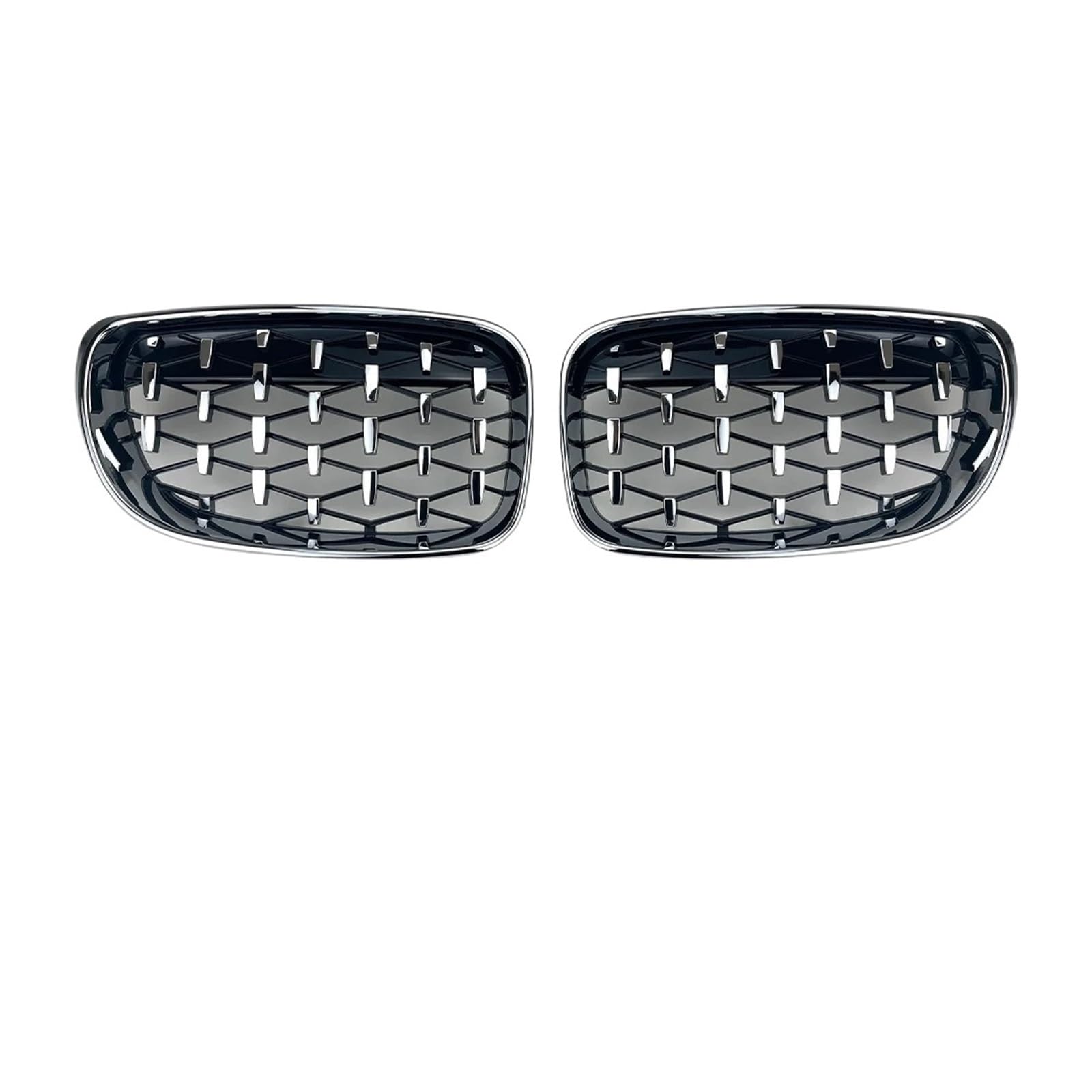 Sport Kühlergrill Für 1er E81 E87 E82 E88 Wie 120i 120d 130i 135i Coupé 2007-2011 Auto-Frontkühlergrill Grillgitter Zubehör Kühlergrill Vorne(All Silvery) von MBROS