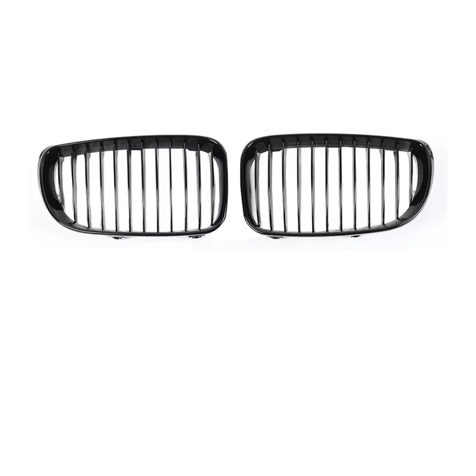 Sport Kühlergrill Für 1er E81 E87 M Style 2007-2011 2010 2009 Auto Doppellamellen Grills Abdeckung Frontstoßstange Kindey Kühlergrill Kühlergrill Vorne(Single Gloss BK 07-11) von MBROS