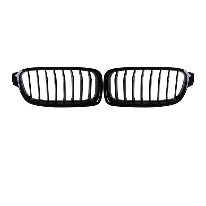 Sport Kühlergrill Für 3er F30 F35 F31 Limousine 2012-2015 2016 2017 2018 2019 Auto Front Nierengrill Chrom Überzug Racing Grille Zubehör Kühlergrill Vorne(Front Kidney 2) von MBROS