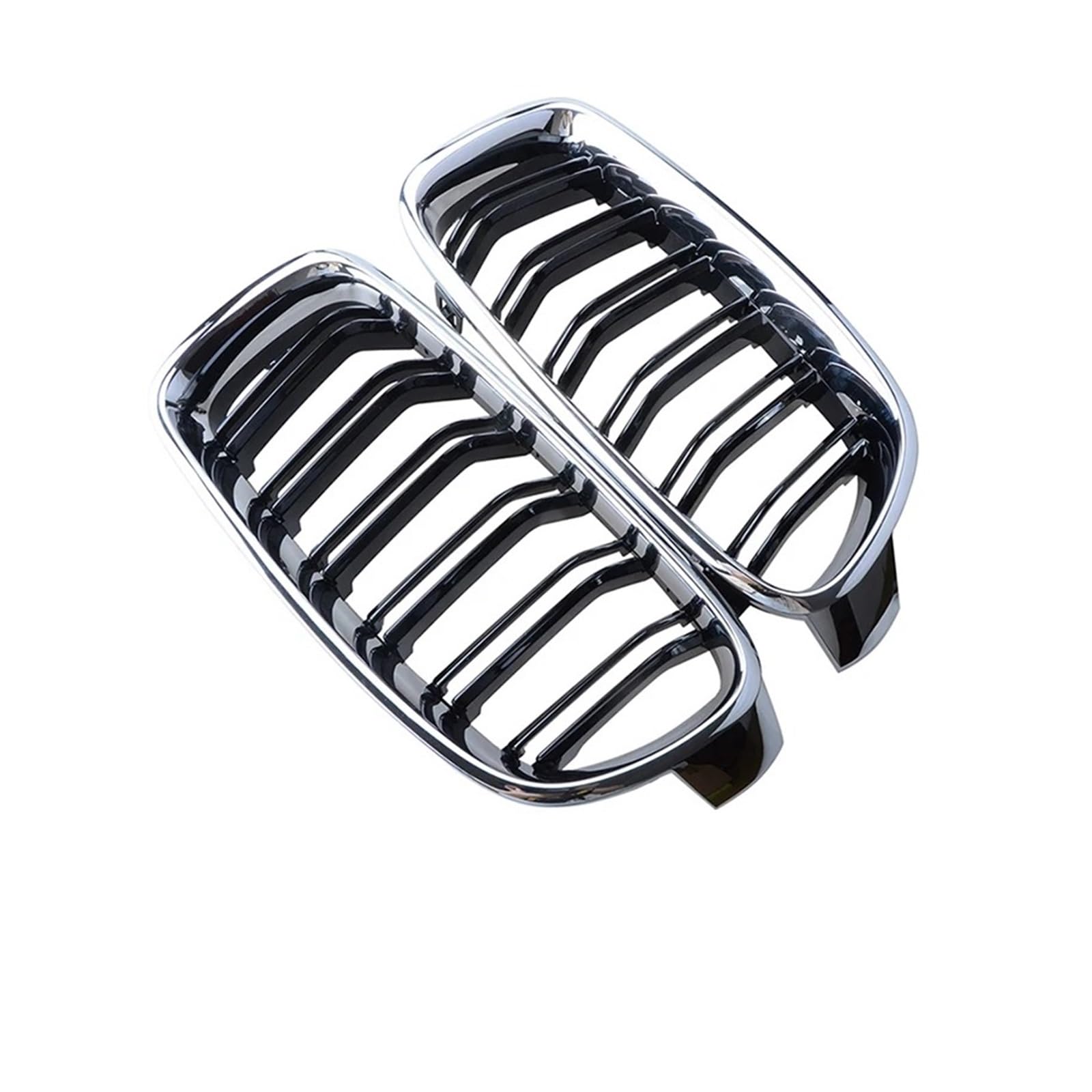 Sport Kühlergrill Für 3er F30 F35 F31 Limousine 2012-2015 2016 2017 2018 2019 Auto Front Nierengrill Chrom Überzug Racing Grille Zubehör Kühlergrill Vorne(Front Kidney 4) von MBROS
