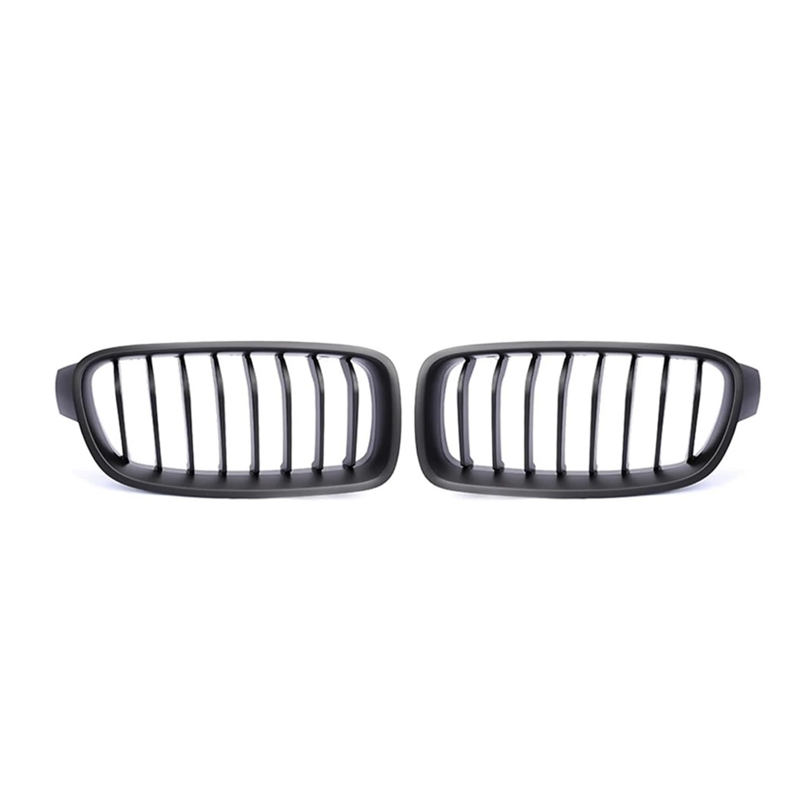 Sport Kühlergrill Für 3er-Serie 320i 325i 328i F30 F31 F35 2012-2019 Auto-Einzelliniengrills Chrom-Diamanten-Stil Frontnierengrills Kühlergrill Vorne(Single-Matte Black) von MBROS