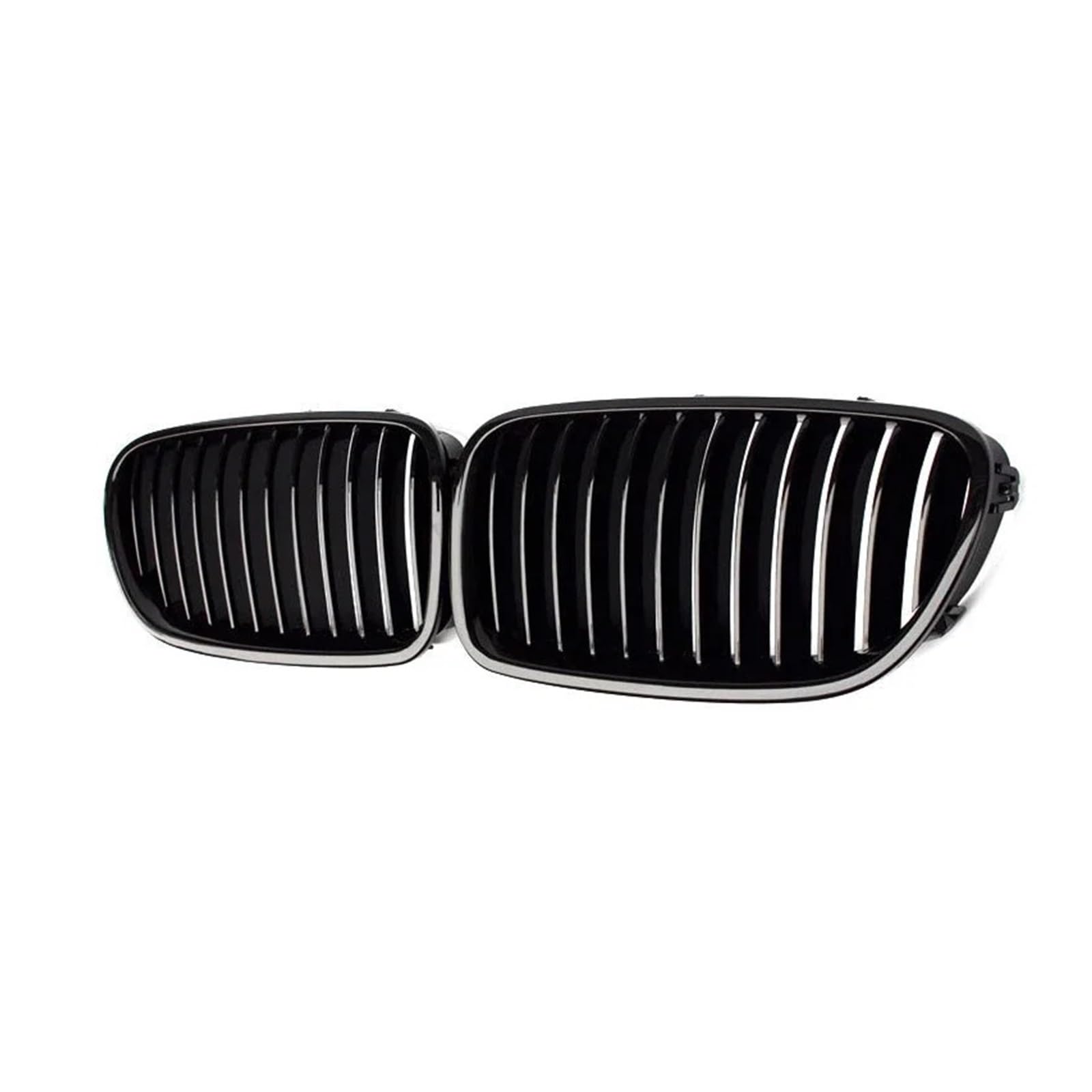 Sport Kühlergrill Für 5 Series 518d 520d 530i 535i F10 Limousine F11 Kombi Für M5 2010-2016 Auto Schwarz Frontstoßstange Nierengrill Kühlergrill Vorne(1-Slat Gloss Black) von MBROS