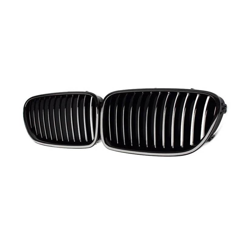 Sport Kühlergrill Für 5 Series 518d 520d 530i 535i F10 Limousine F11 Kombi Für M5 2010-2016 Auto Schwarz Frontstoßstange Nierengrill Kühlergrill Vorne(1-Slat Gloss Black) von MBROS