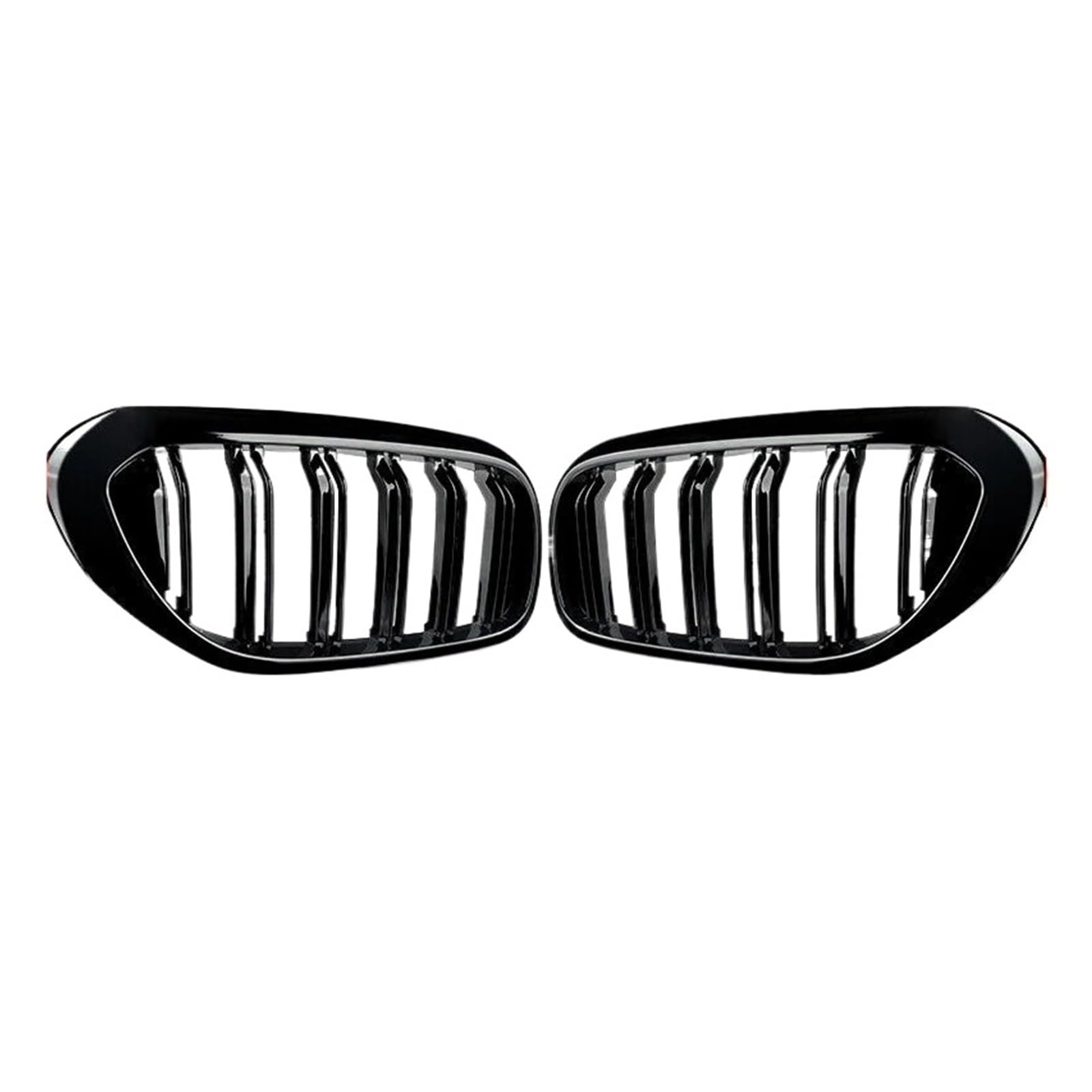 Sport Kühlergrill Für 5 Series G30 G31 520i 530i 540i Für M5 2017-2020 2019 Auto Frontstoßstange Renngrill Doppellamellen-Nierengrill Kühlergrill Vorne(Glossy Black) von MBROS
