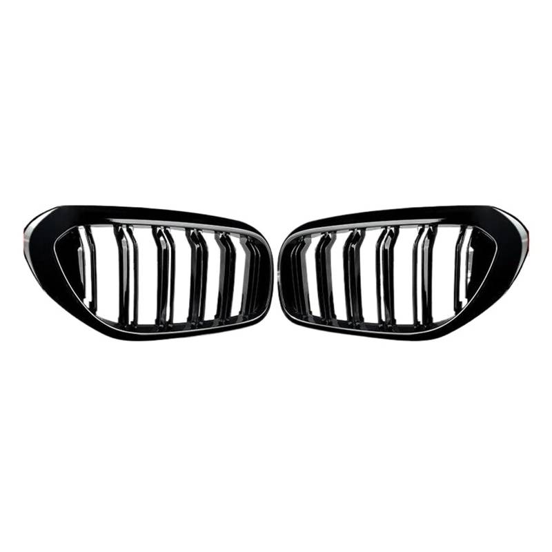 Sport Kühlergrill Für 5 Series G30 G31 520i 530i 540i Für M5 2017-2020 2019 Auto Frontstoßstange Renngrill Doppellamellen-Nierengrill Kühlergrill Vorne(Glossy Black) von MBROS