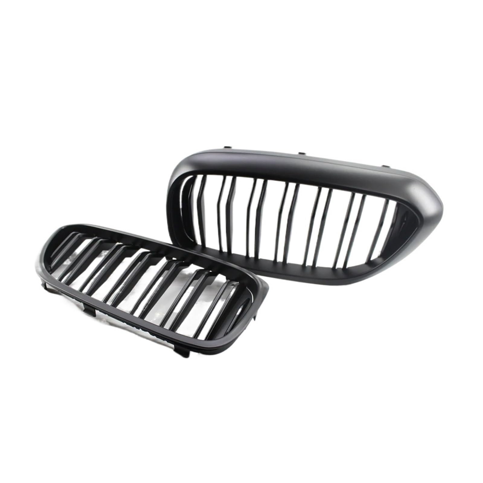 Sport Kühlergrill Für 5 Series G30 G31 520i 530i 540i Für M5 2017-2020 2019 Auto Frontstoßstange Renngrill Doppellamellen-Nierengrill Kühlergrill Vorne(Matte Black) von MBROS
